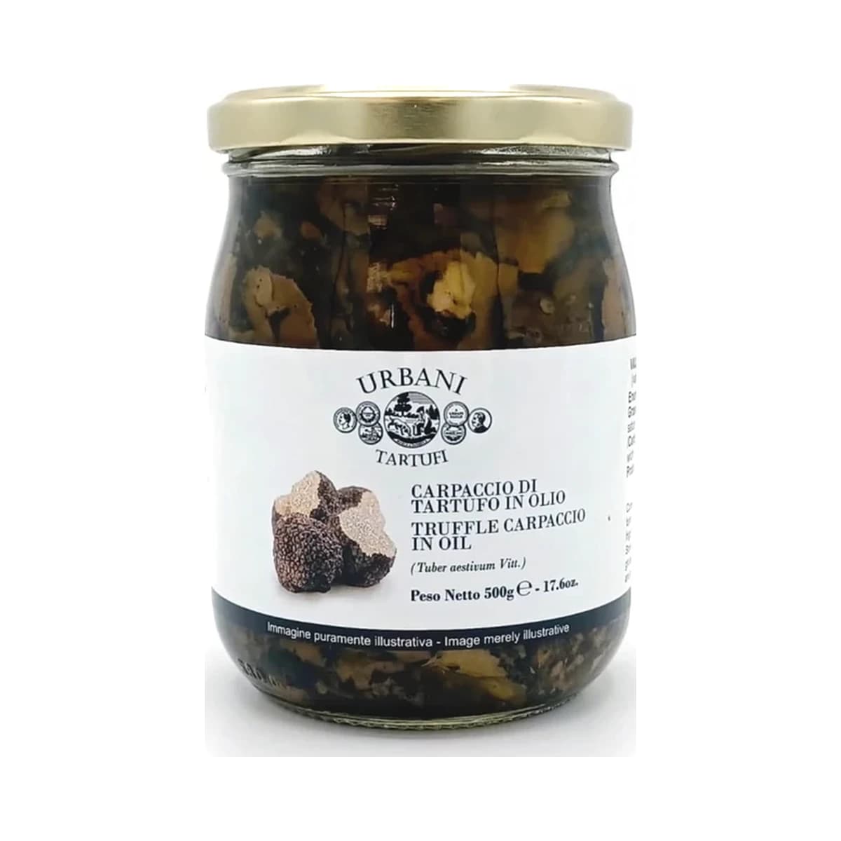 Carpaccio Tartufo slice — Urbani